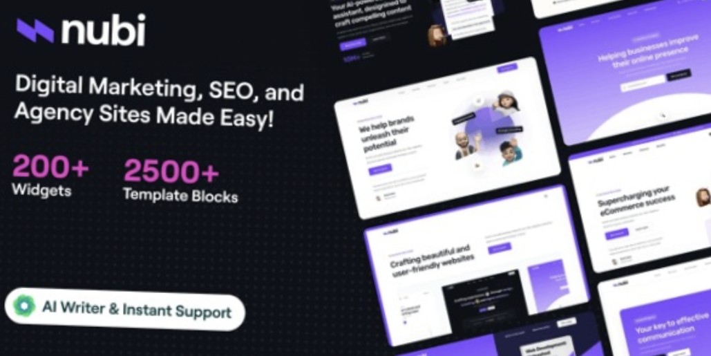 v2.0.5 Nubi - Digital Marketing & SEO WordPress Theme