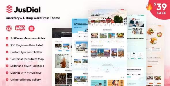 v1.0.1 JusDial- Directory and Listing WordPress Theme