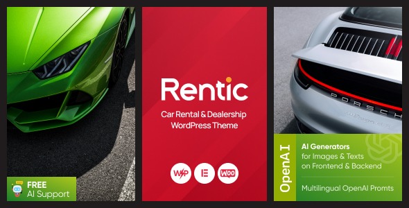 v1.0.1 Rentic - Car Rental & Dealership WordPress Theme