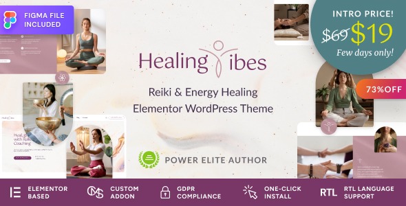 v1.1.1 Healing Vibes - Reiki Healing & Meditation Coaching WordPress Theme