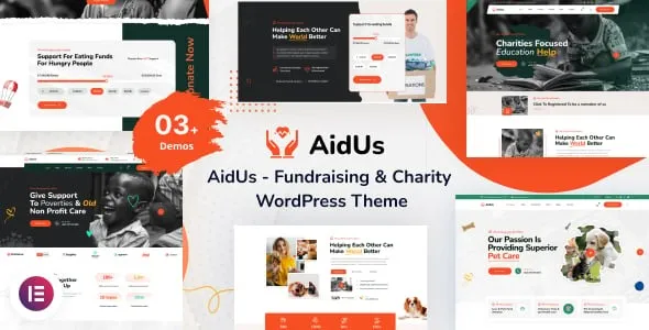 v1.0.2 AidUs - Fundraising & Charity WordPress Theme