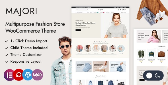 v1.1.1 Majori - Minimal Fashion Store WordPress WooCommerce Theme