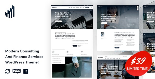 v1.1.2 Finanzia - Modern Consulting And Finance Services WordPress Theme
