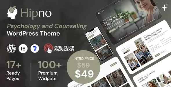 v1.0.1 Hipno - Psychology and Counseling WordPress Theme