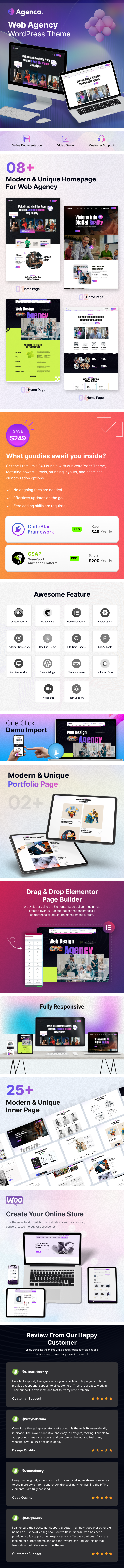 v1.3.3 Agenca - Web Design Agency WordPress Theme