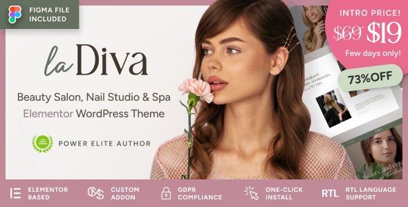 v1.1.1 La Diva - Beauty Salon & Spa WordPress Theme