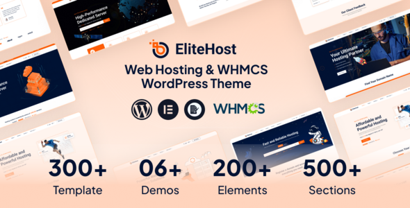 v1.1.2 Elitehost - Webhosting & WHMCS WordPress Theme