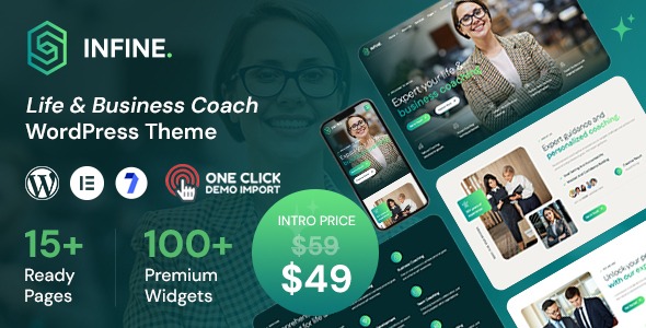v1.0.1 Infine - Life Coach and Business Coach WordPress Theme